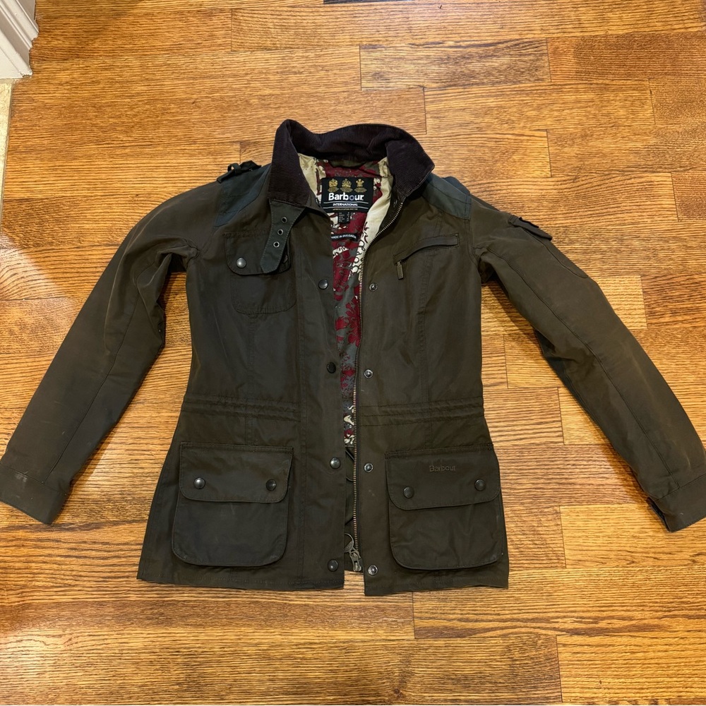 BARBOUR LAUDALE LIMITED EDITION WAX COTTON JACKET SIZE US 4